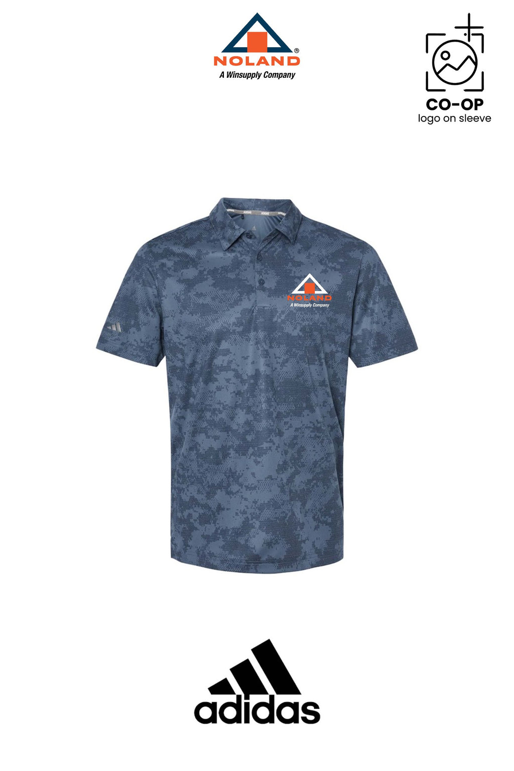 Adidas Mens All Over Camo Print Polo - Harrison Noland