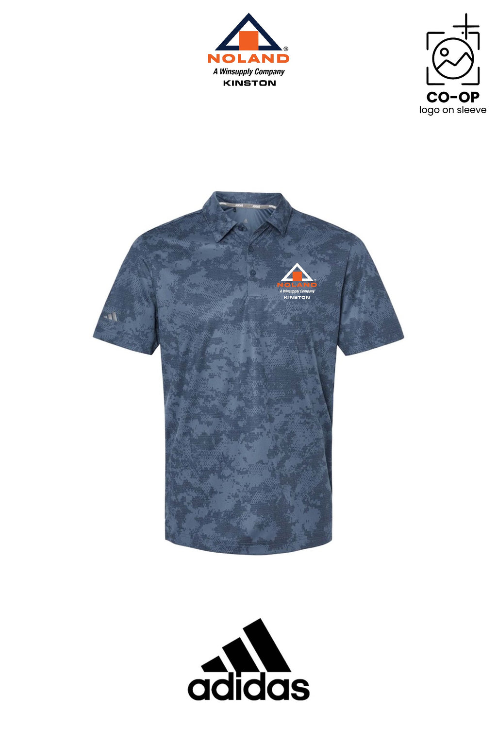 Adidas Mens All Over Camo Print Polo - Kinston Noland