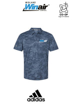Adidas Mens All Over Camo Print Polo - Midland Winair