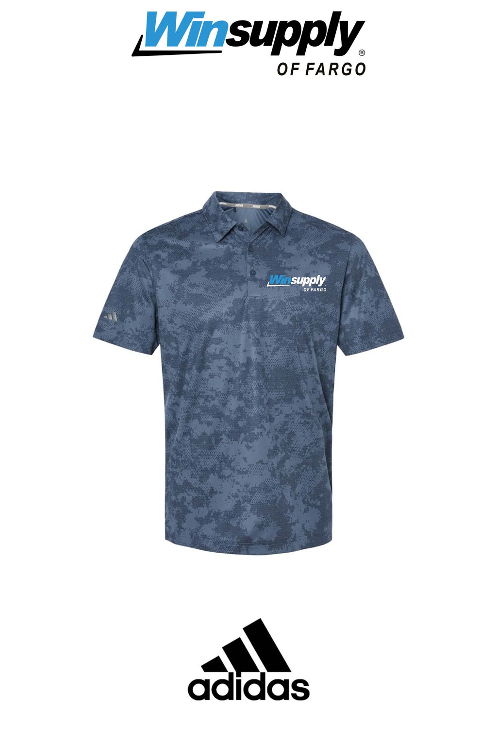 Adidas Mens All Over Camo Print Polo - Winsupply of Fargo