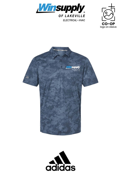 Adidas Mens All Over Camo Print Polo - Winsupply of Lakeville