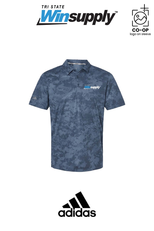 Adidas Mens All Over Camo Print Polo - Tri-State Winsupply
