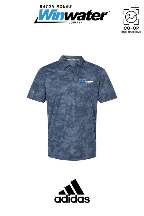 Adidas Mens All Over Camo Print Polo - Baton Rouge Winwater