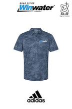 Adidas Mens All Over Camo Print Polo - Quad Cities Winwater