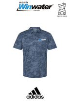 Adidas Mens All Over Camo Print Polo - Wichita Winwater