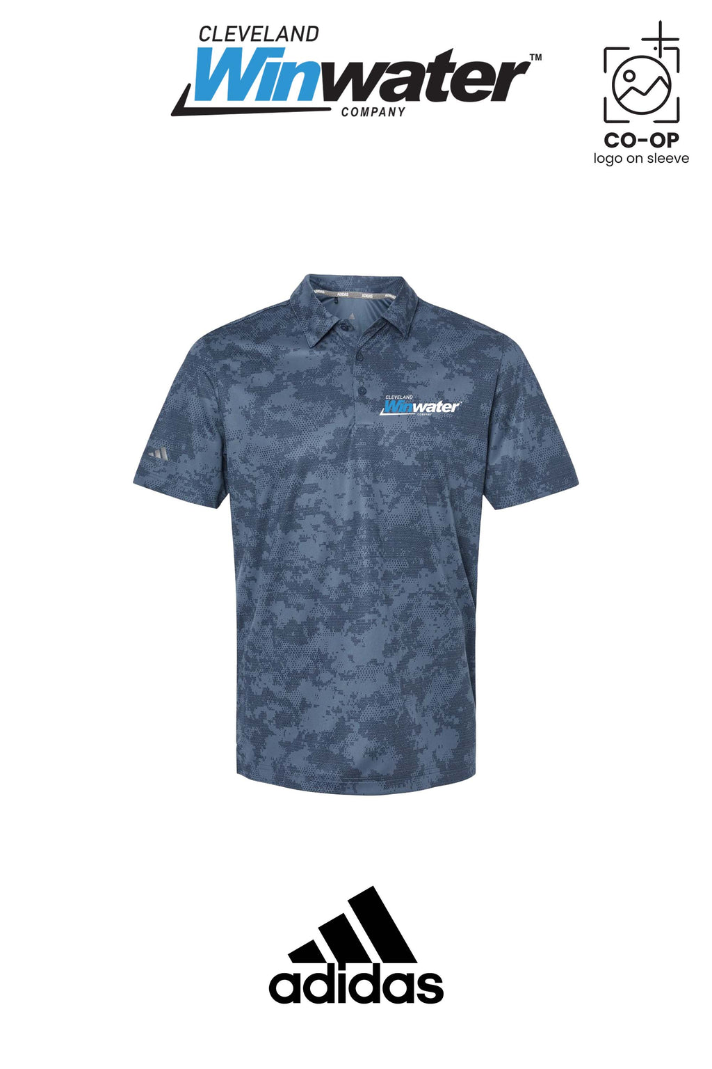 Adidas Mens All Over Camo Print Polo - Winwater of Cleveland