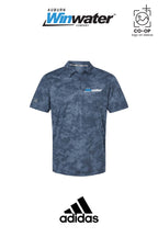 Adidas Mens All Over Camo Print Polo - Auburn Winwater