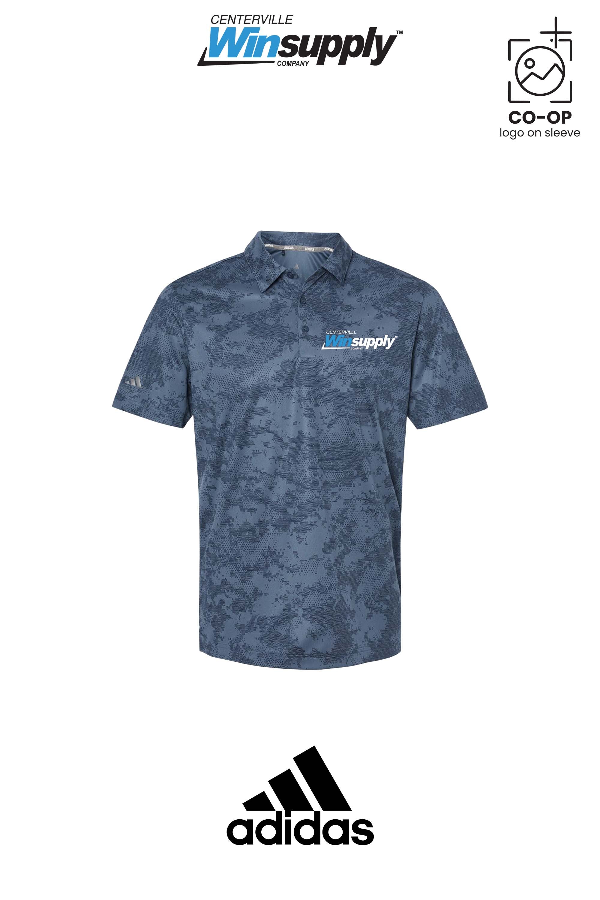 Adidas Mens All Over Camo Print Polo - Winsupply Centerville OH