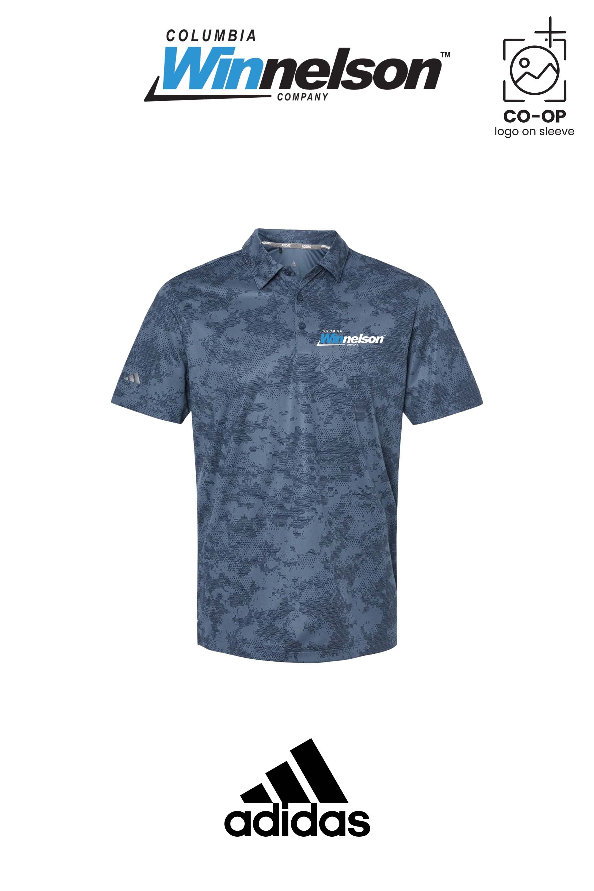 Adidas Mens All Over Camo Print Polo - Columbia MO Winnelson