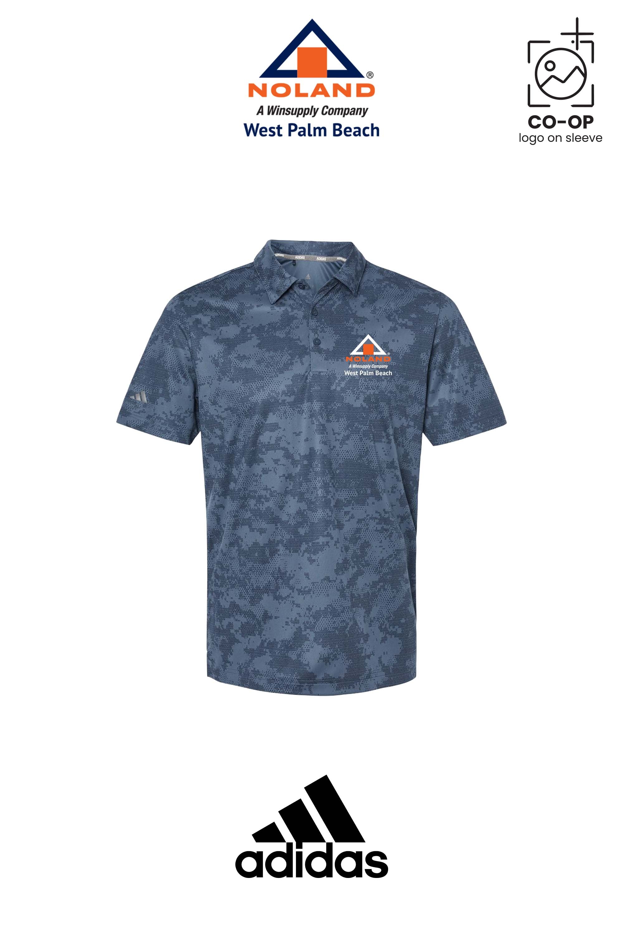Adidas Mens All Over Camo Print Polo - Noland West Palm Beach