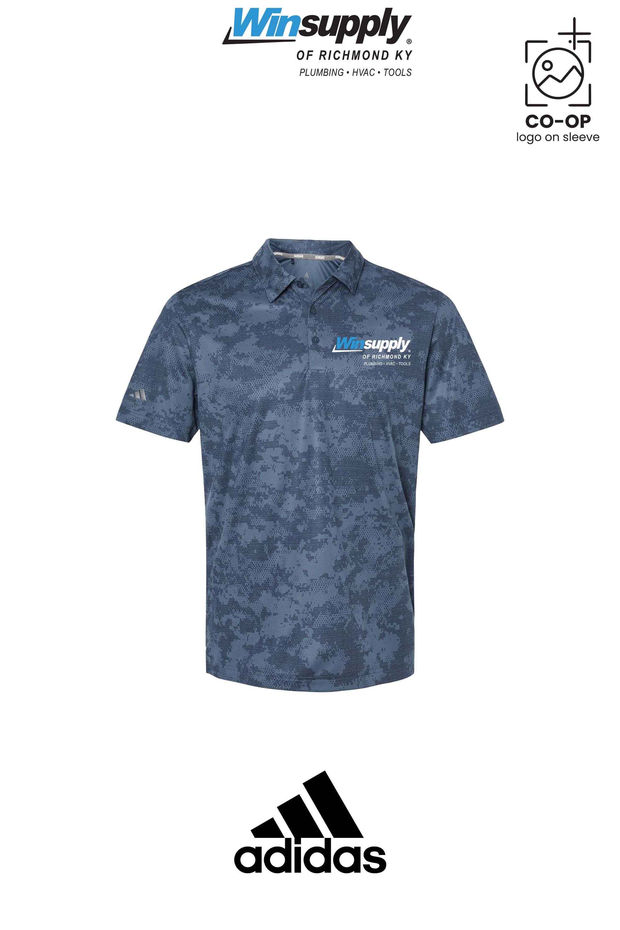 Adidas Mens All Over Camo Print Polo - Winsupply of Richmond KY