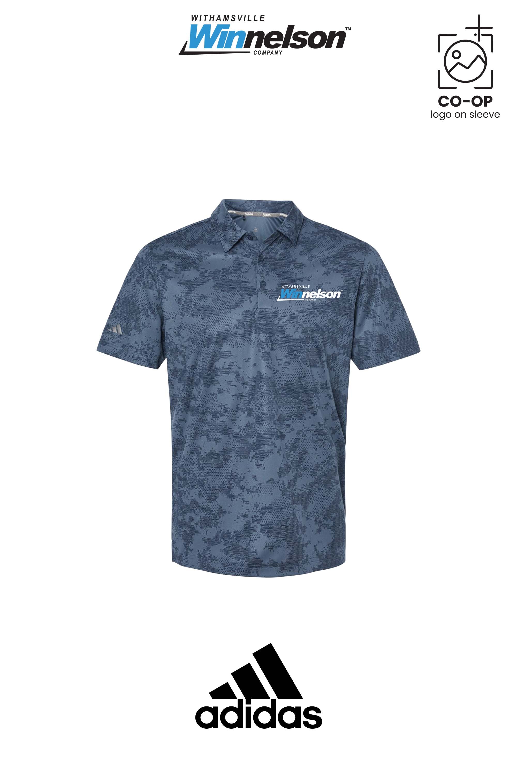Adidas Mens All Over Camo Print Polo - Withamsville Winnelson