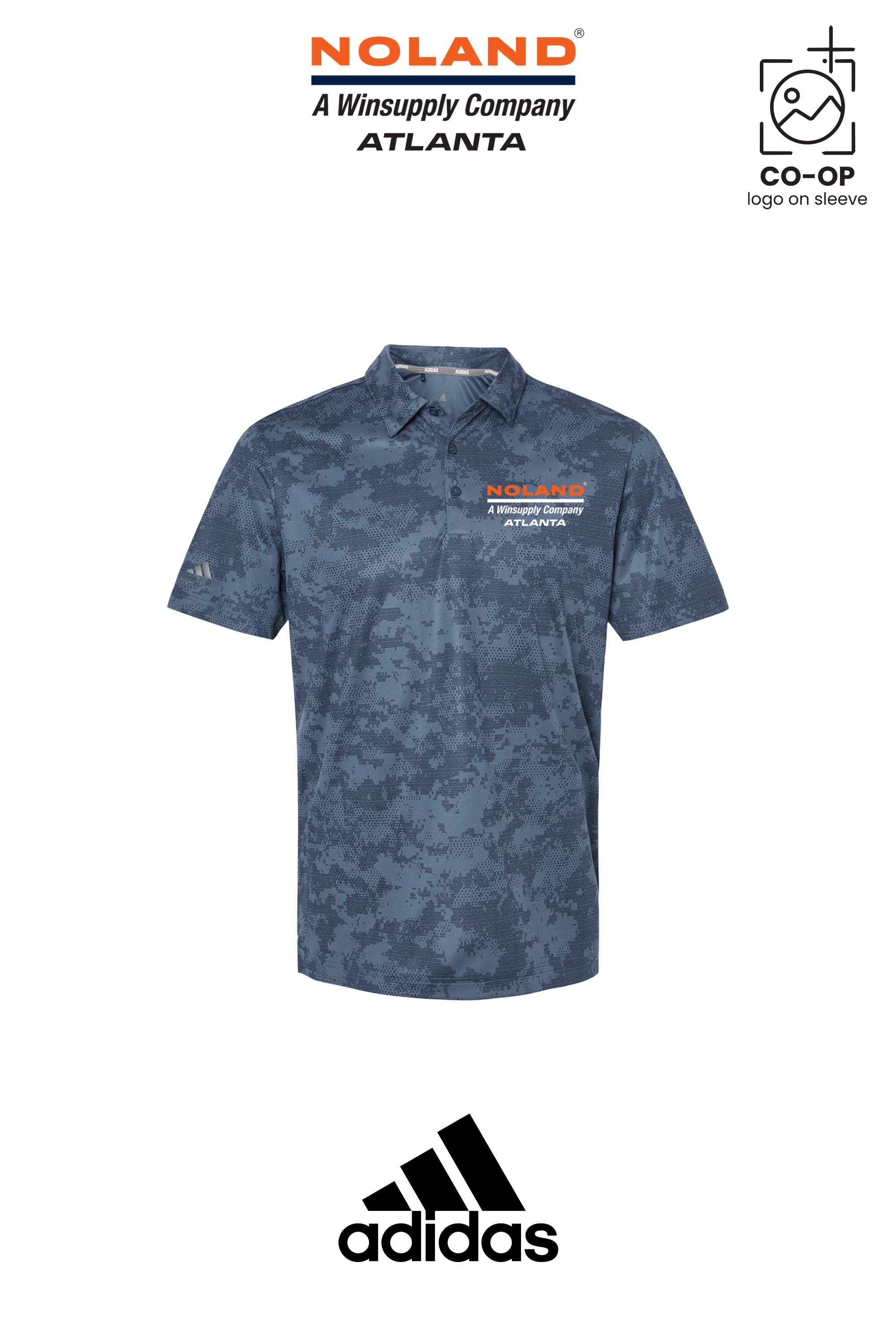 Adidas Mens All Over Camo Print Polo - Atlanta Noland