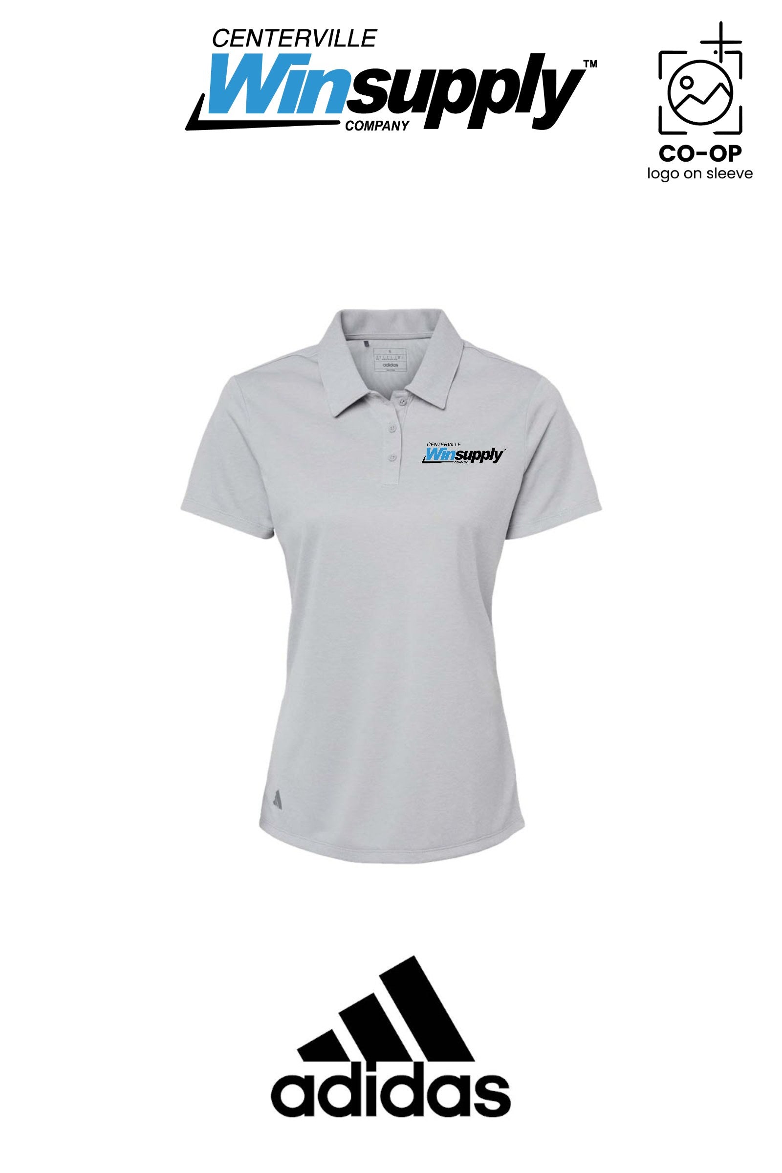 Adidas Women's Heathered Polo - Winsupply Centerville OH
