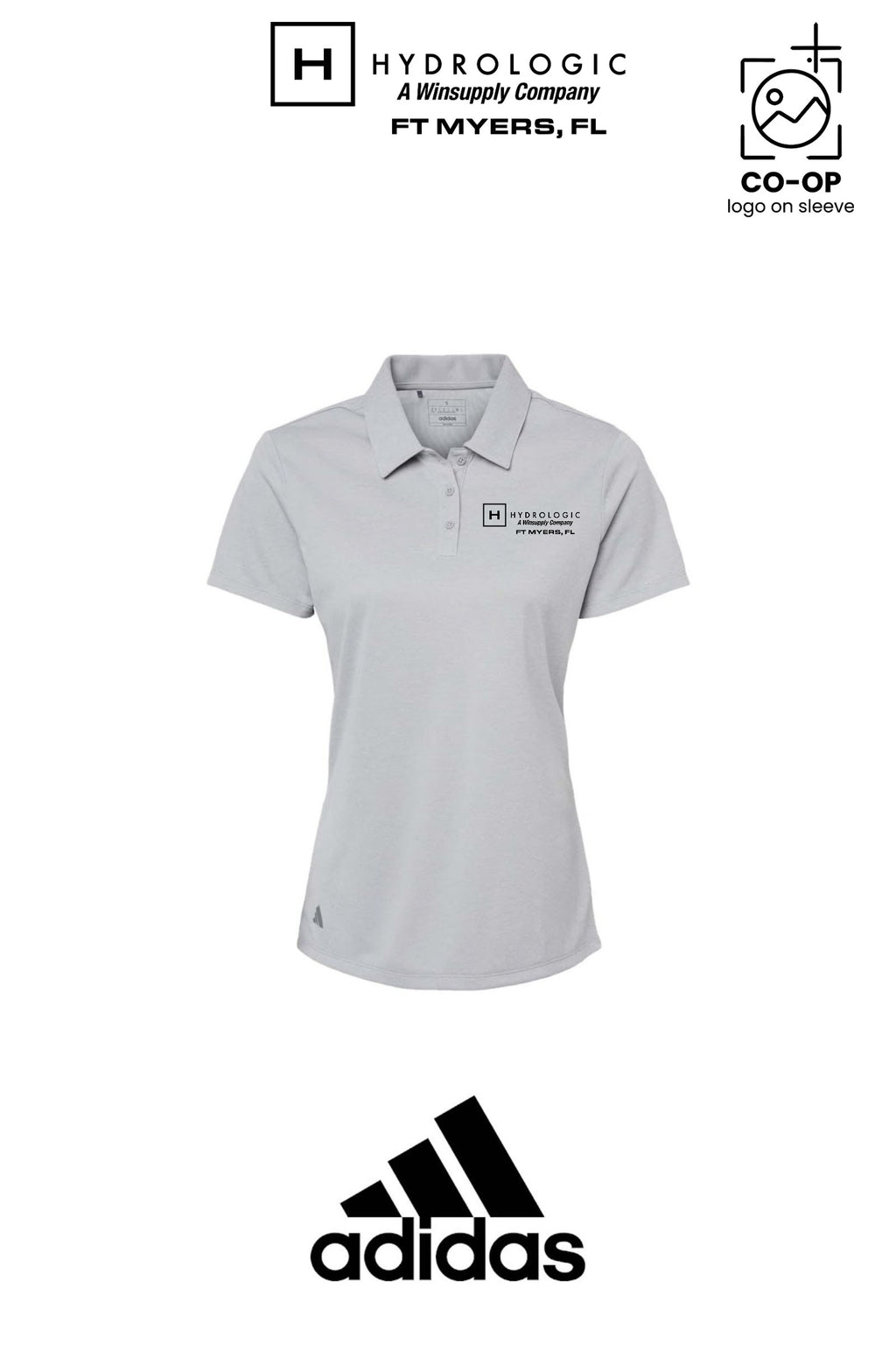 Adidas Women's Heathered Polo - Winsupply Ft Myers FL Co.