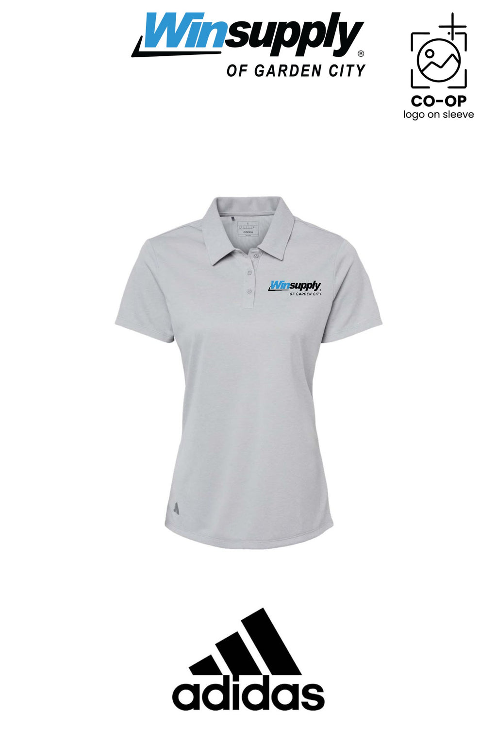 Adidas Women's Heathered Polo - Winsupply Garden City KS Co.