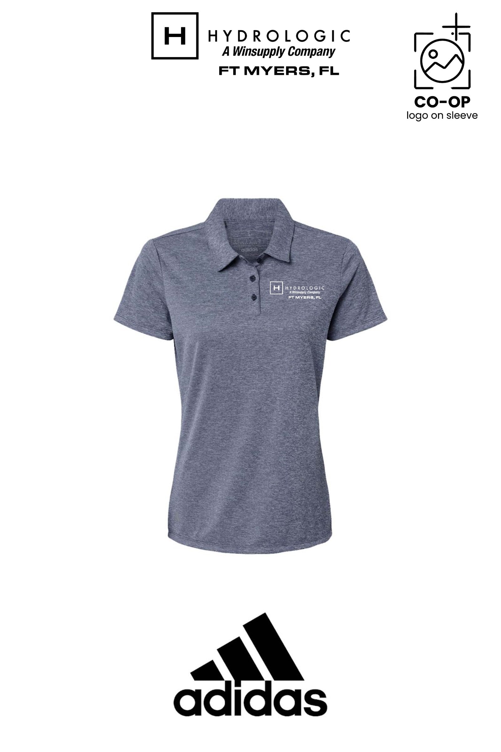 Adidas Women's Heathered Polo - Winsupply Ft Myers FL Co.