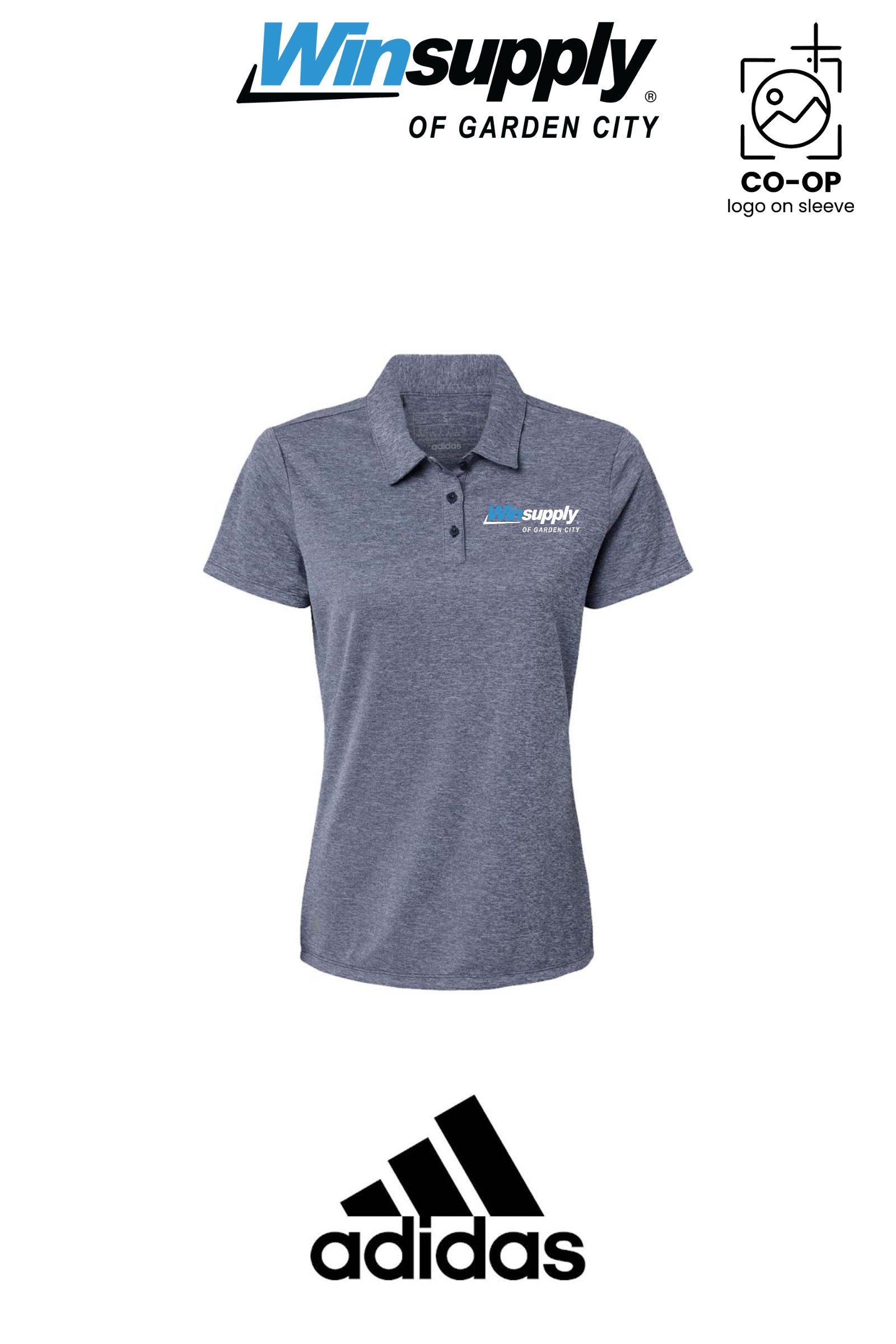 Adidas Women's Heathered Polo - Winsupply Garden City KS Co.