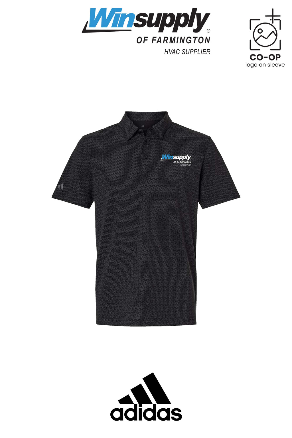 Adidas Men's Blended Printed Polo - Winsupply of Farmington