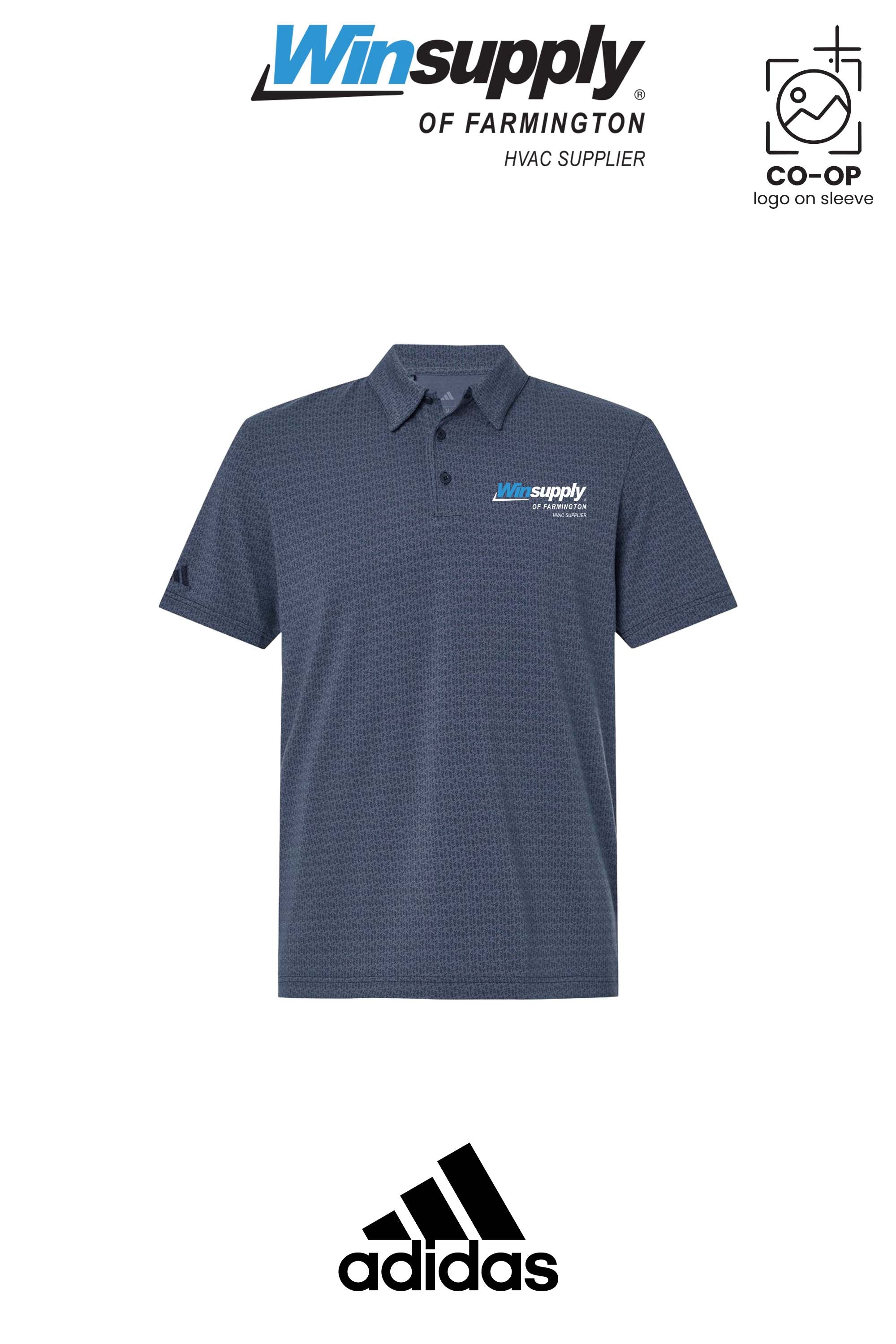 Adidas Men's Blended Printed Polo - Winsupply of Farmington
