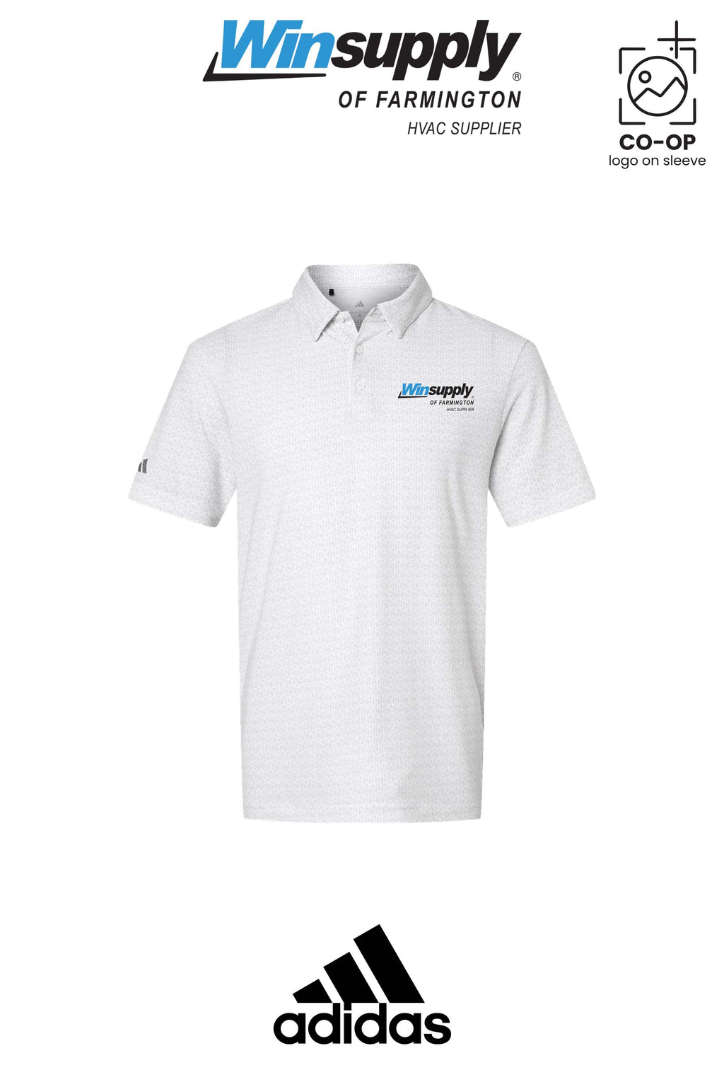 Adidas Men's Blended Printed Polo - Winsupply of Farmington