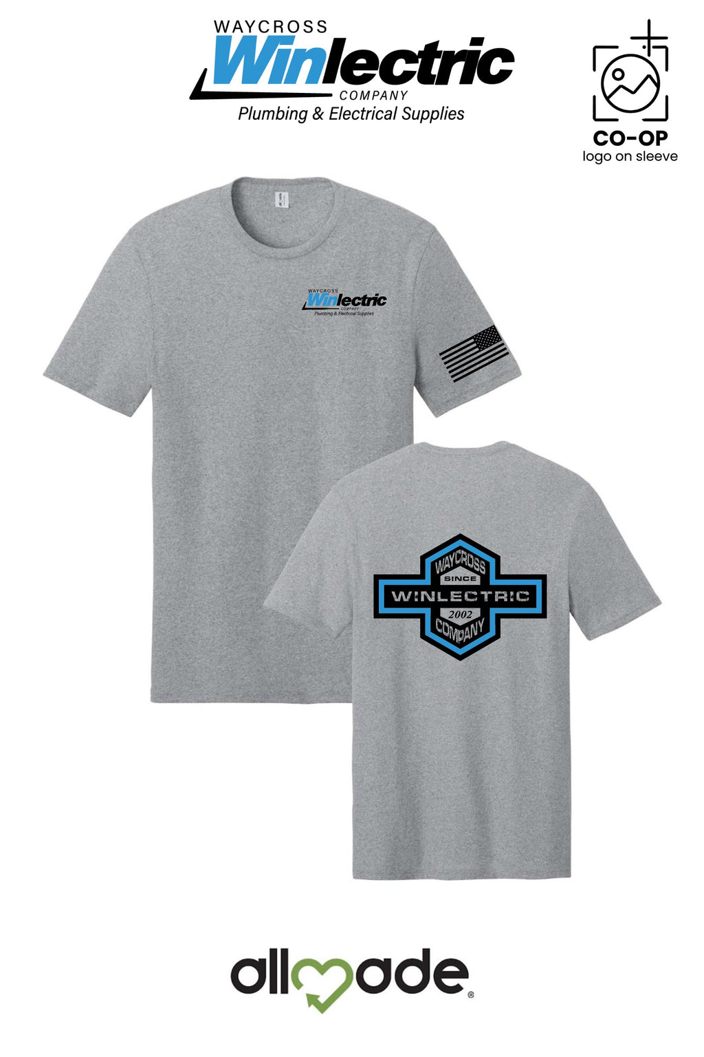 Allmade® Unisex Recycled Blend Tee - Waycross Winlectric