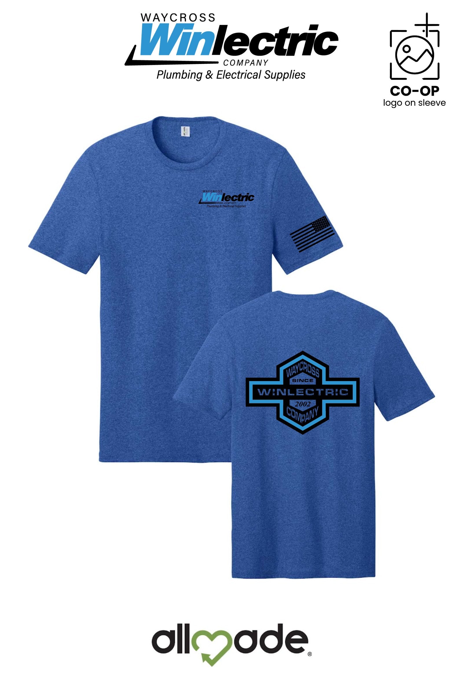 Allmade® Unisex Recycled Blend Tee - Waycross Winlectric
