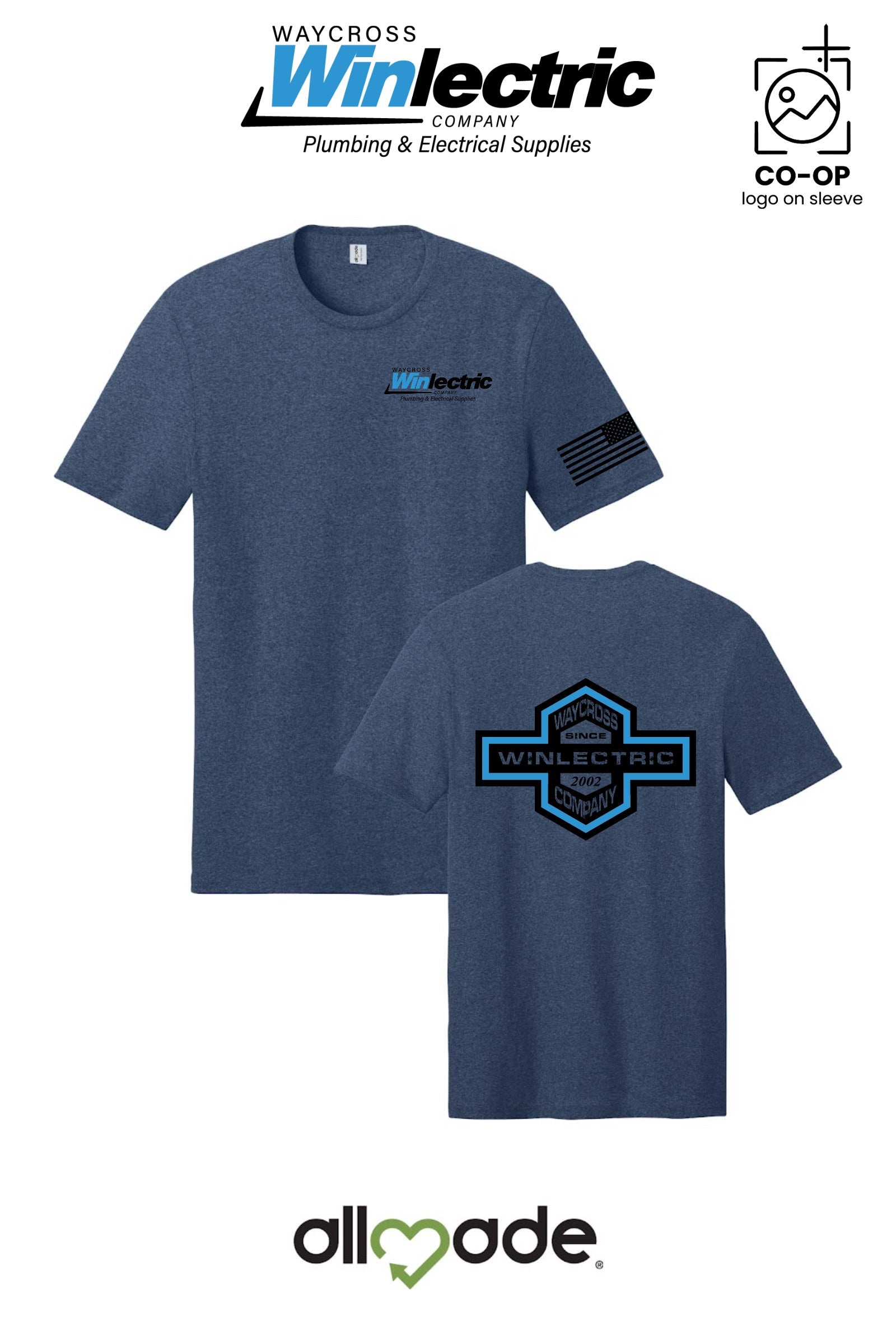 Allmade® Unisex Recycled Blend Tee - Waycross Winlectric