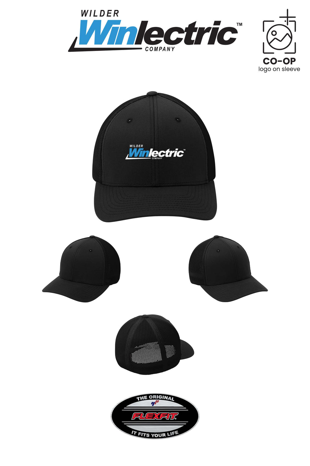 Port Authority® Flexfit® Mesh Back Cap - Wilder Winlectric