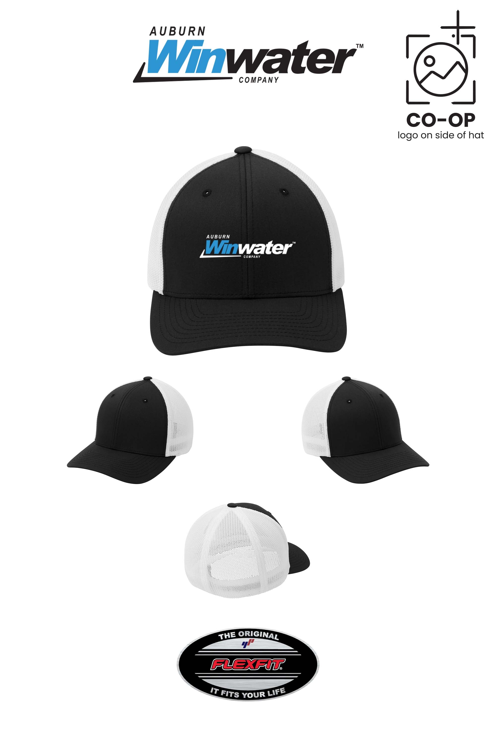 Port Authority® Flexfit® Mesh Back Cap - Auburn Winwater