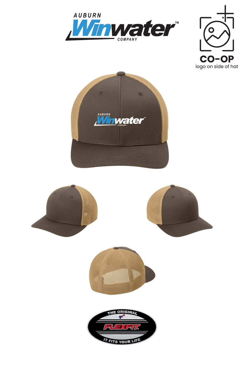 Port Authority® Flexfit® Mesh Back Cap - Auburn Winwater