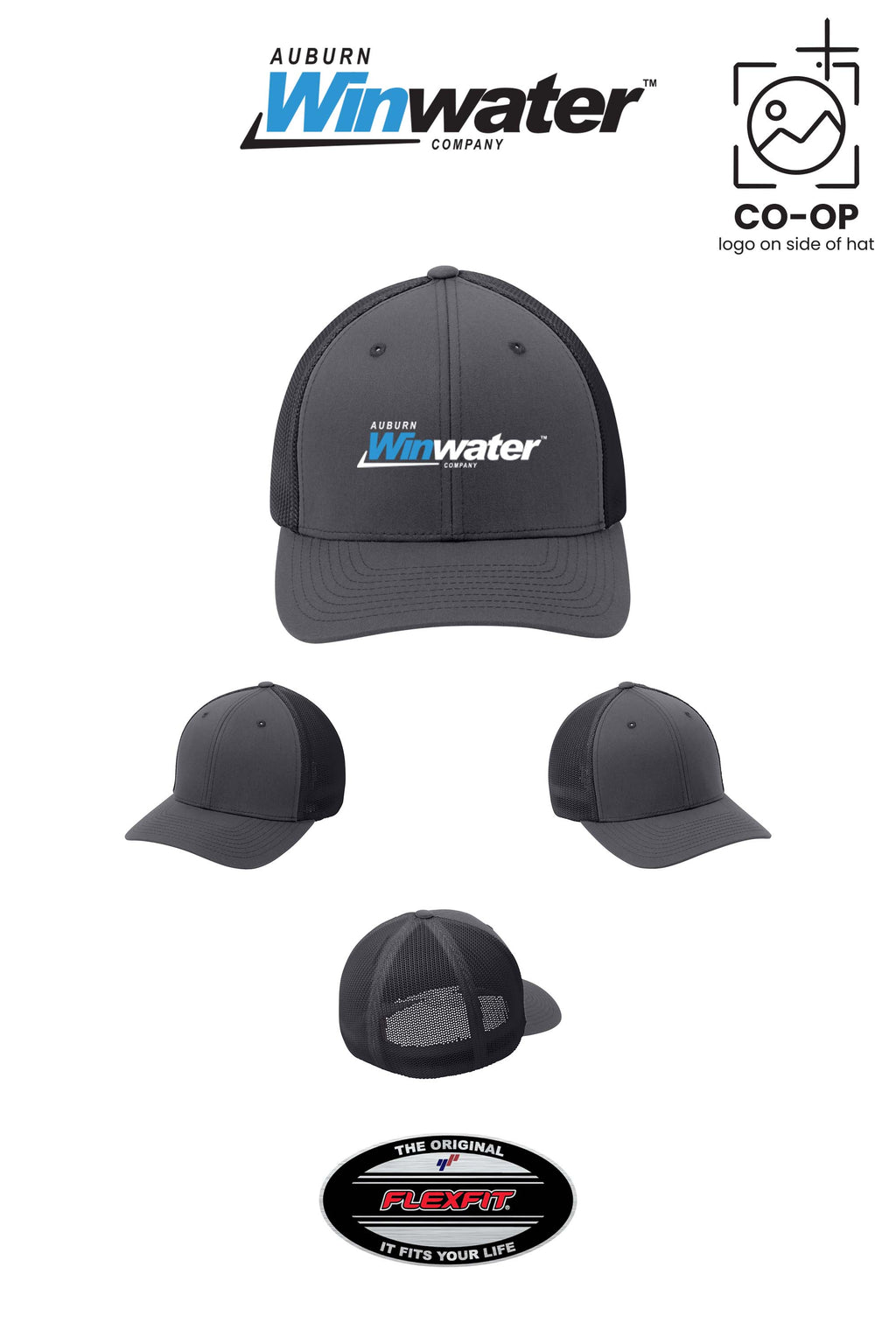 Port Authority® Flexfit® Mesh Back Cap - Auburn Winwater