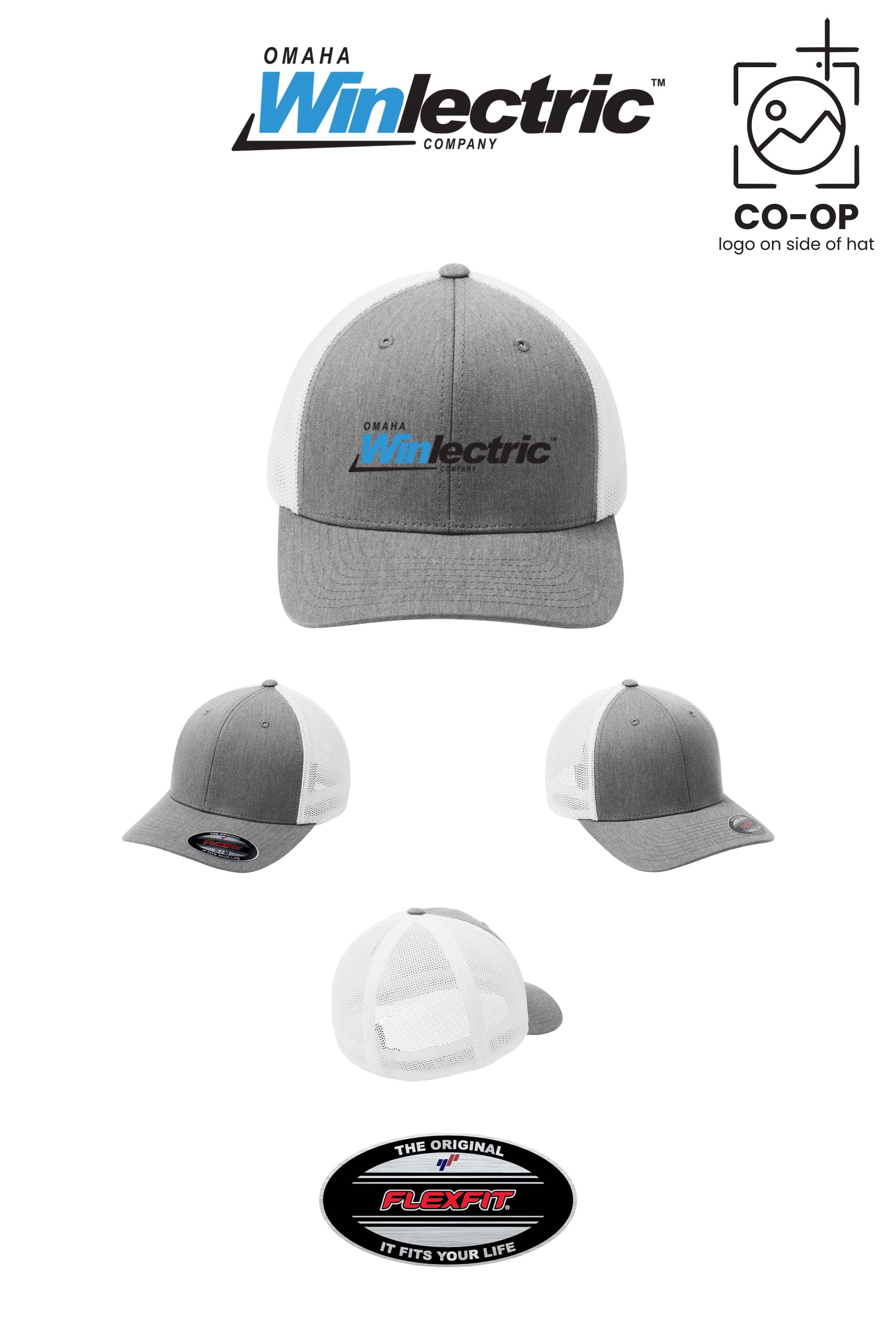 Port Authority® Flexfit® Mesh Back Cap - Omaha Winlectric