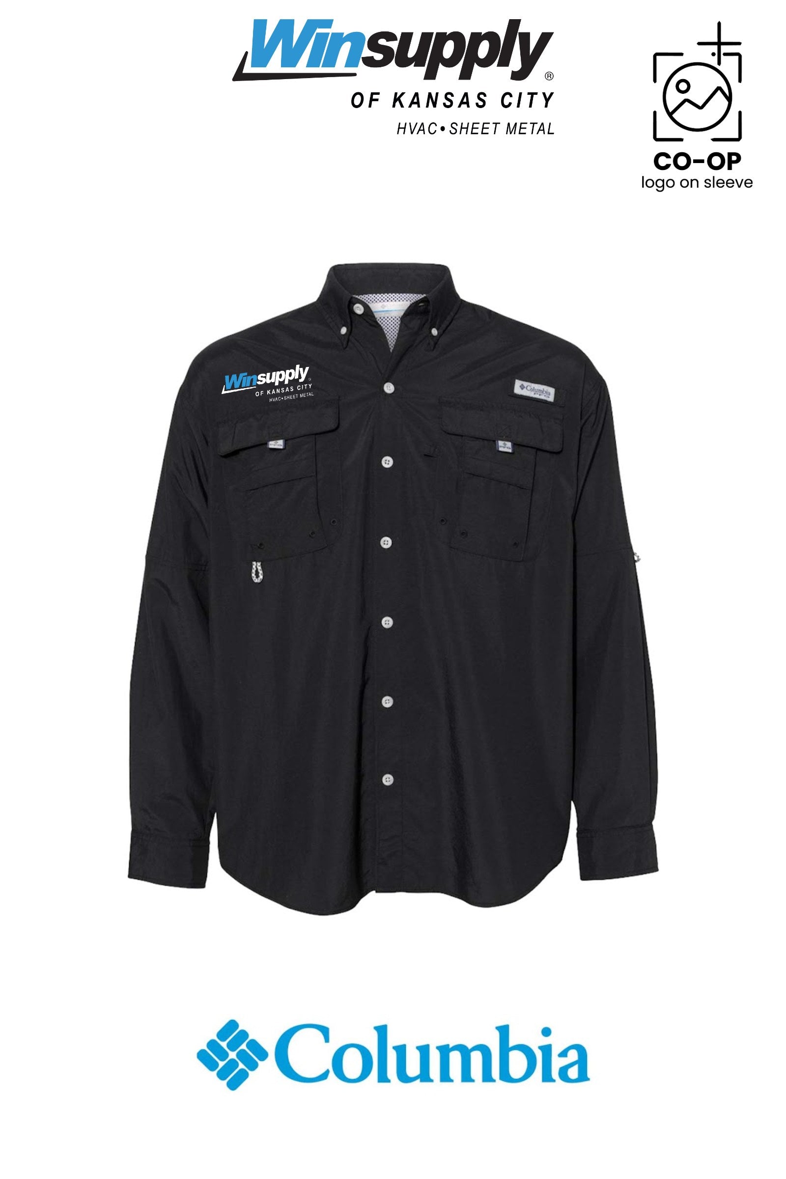 Columbia Mens PFG Bahama™ II Long Sleeve Shirt - Winsupply of Kansas City