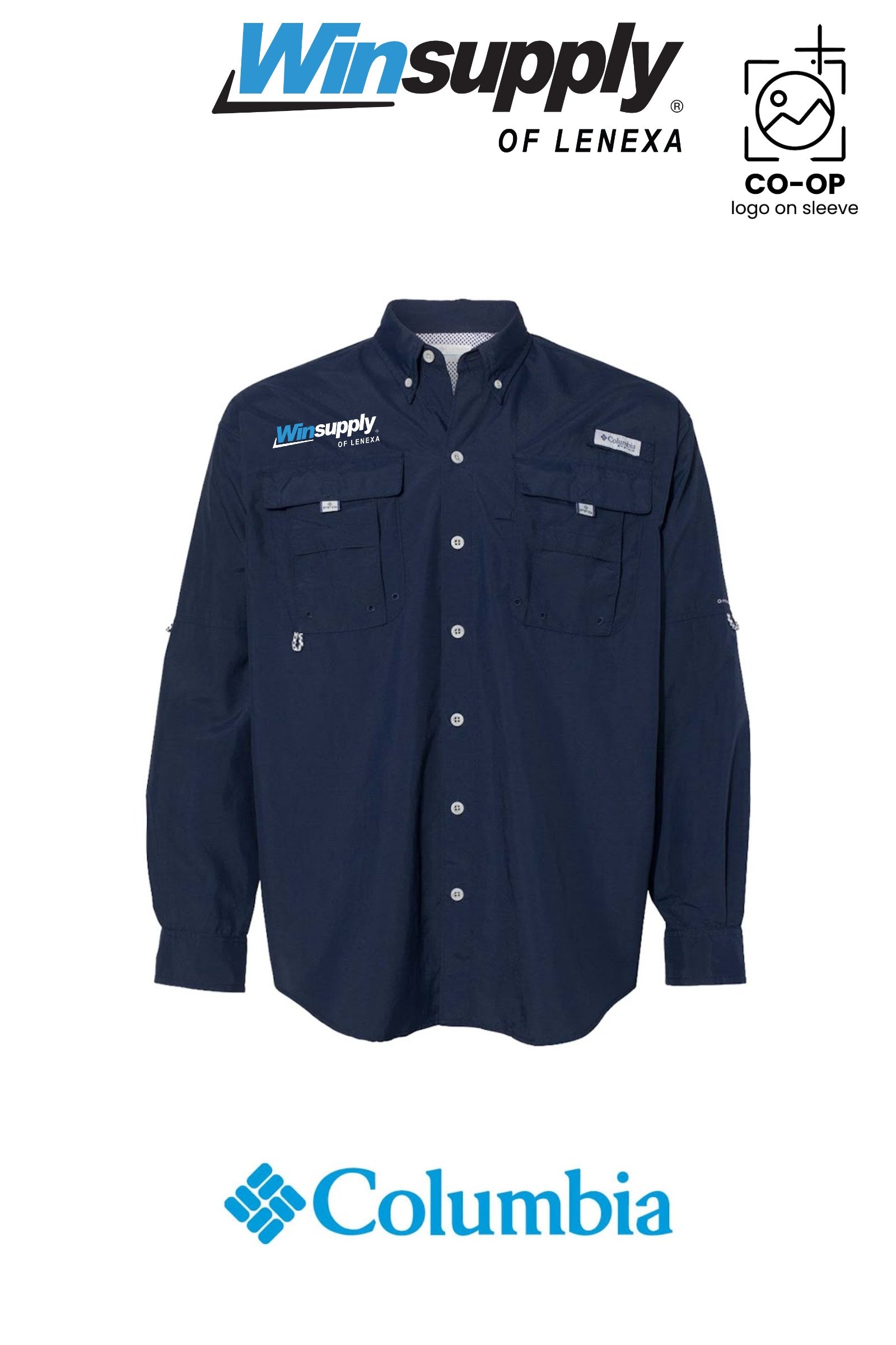 Columbia Mens PFG Bahama™ II Long Sleeve Shirt - Winsupply of Lenexa