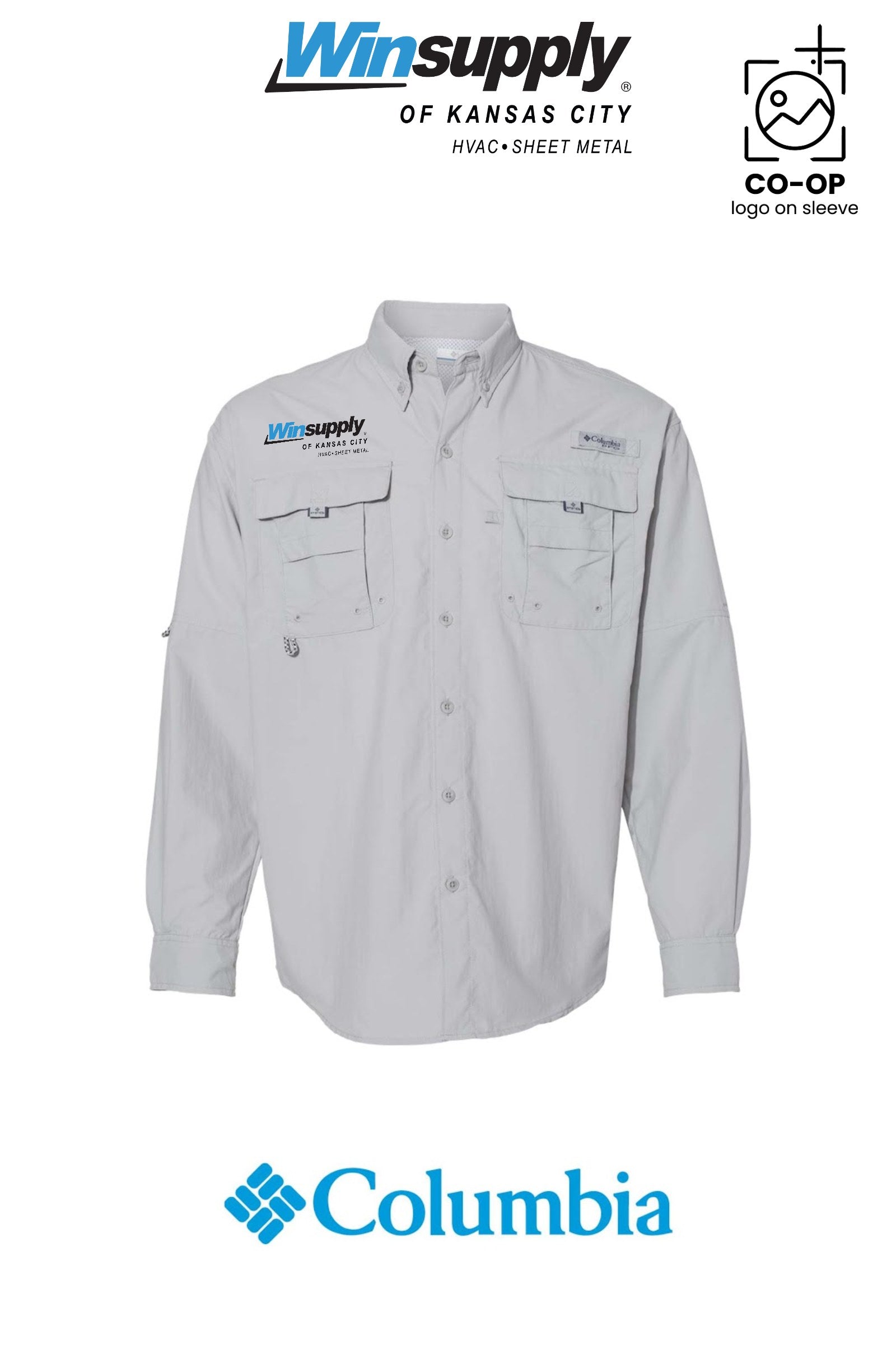 Columbia Mens PFG Bahama™ II Long Sleeve Shirt - Winsupply of Kansas City