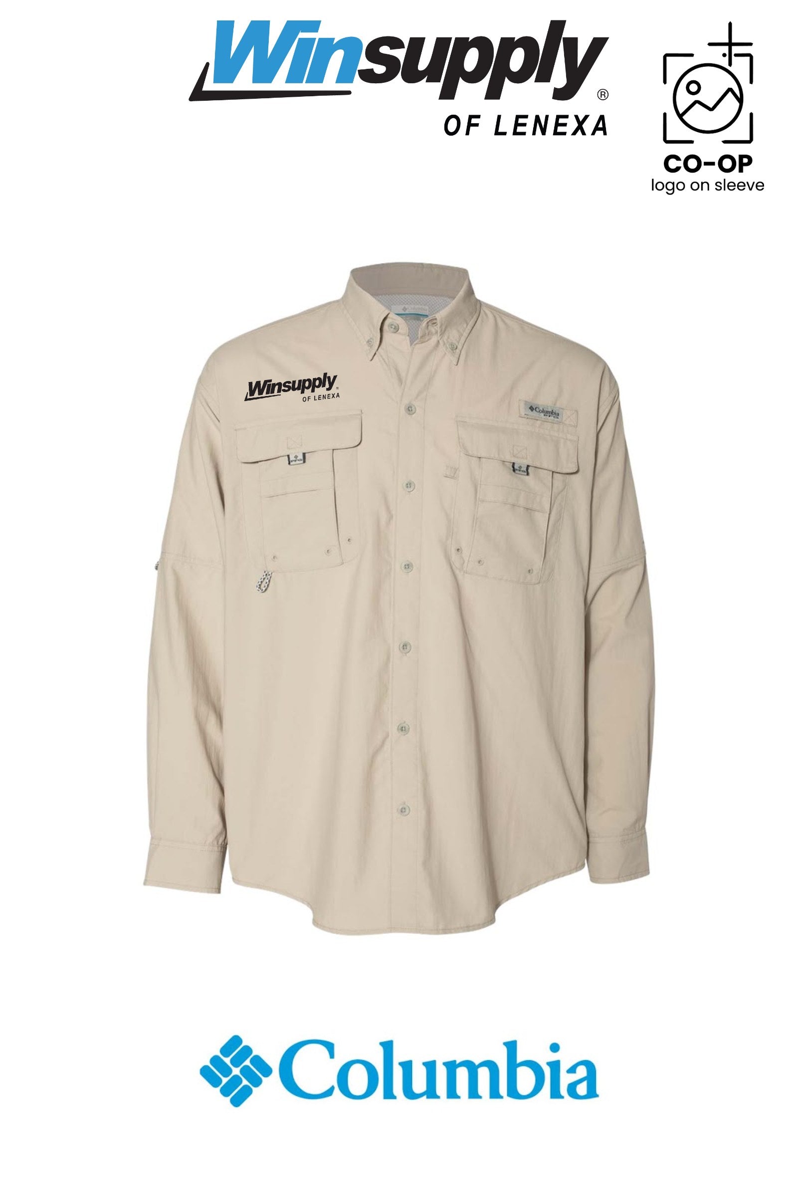 Columbia Mens PFG Bahama™ II Long Sleeve Shirt - Winsupply of Lenexa