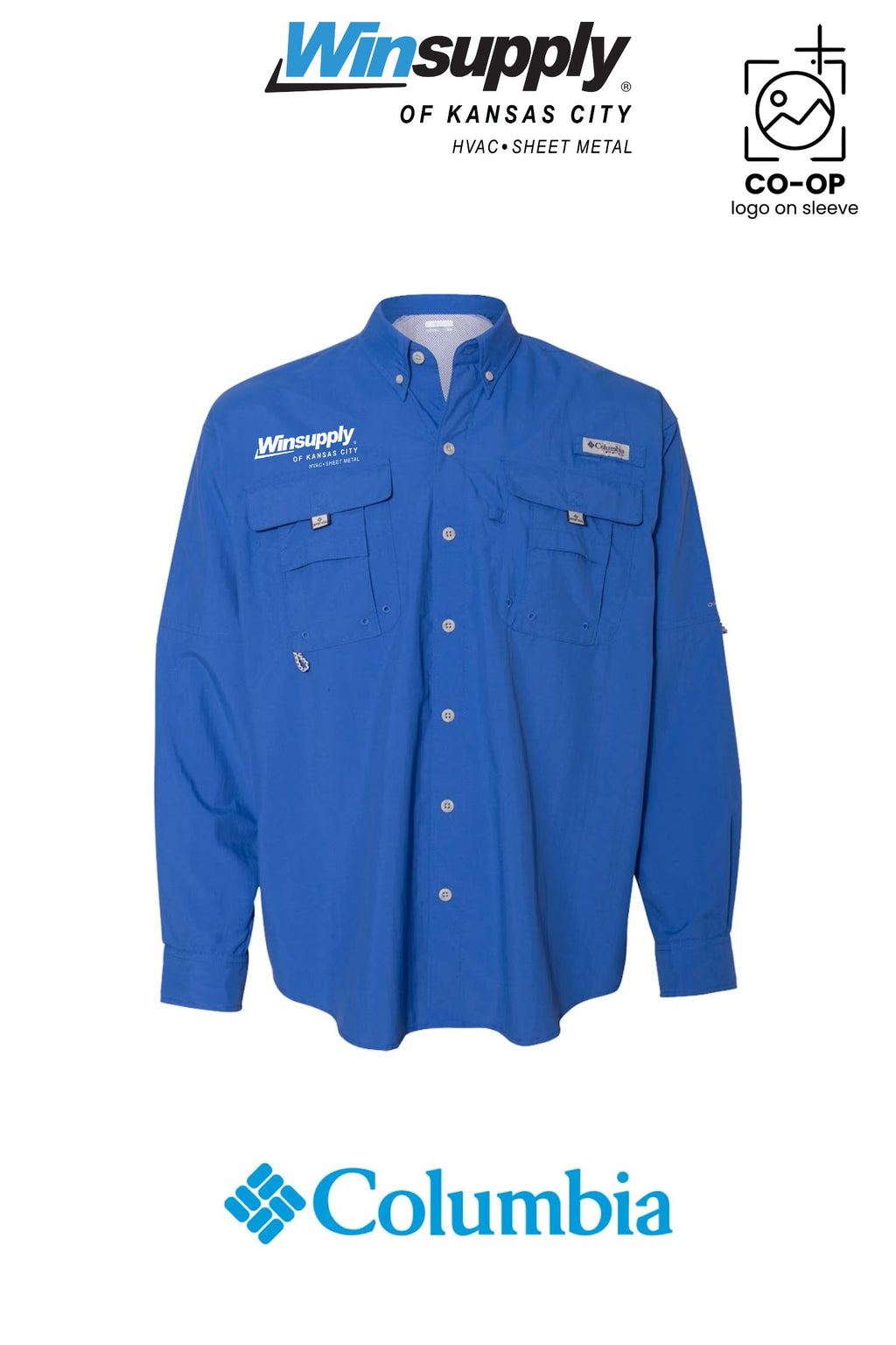 Columbia Mens PFG Bahama™ II Long Sleeve Shirt - Winsupply of Kansas City