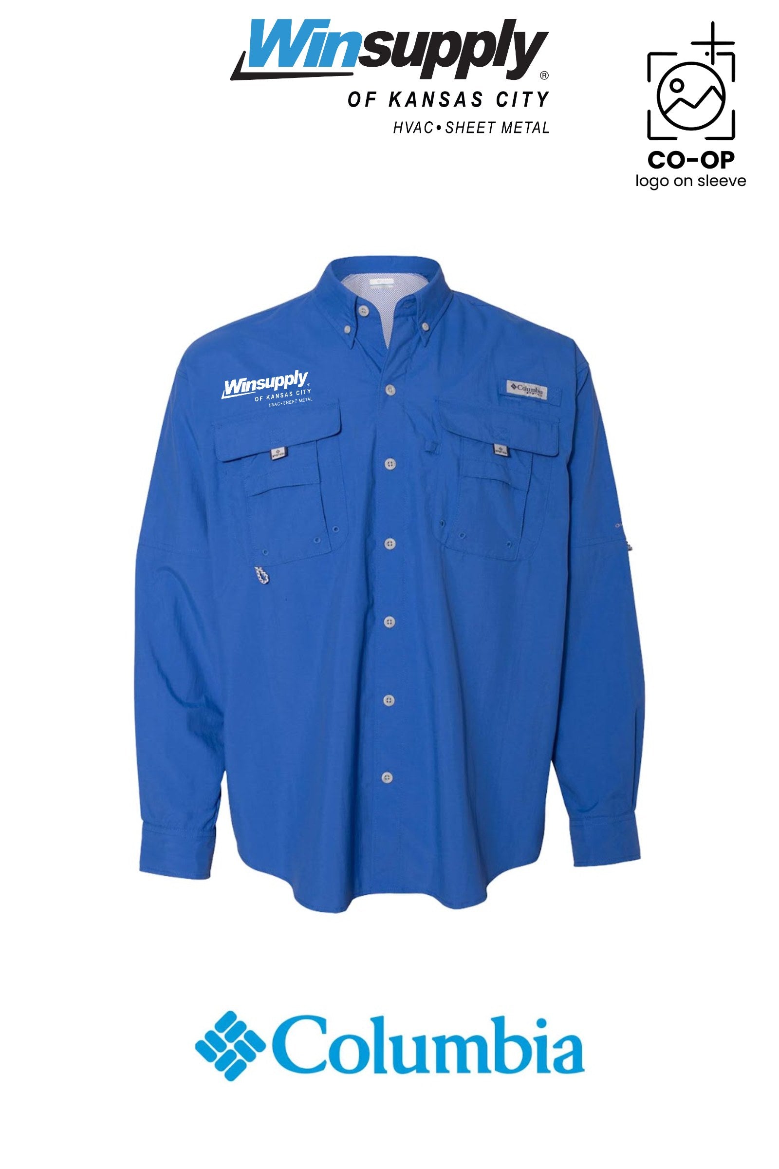 Columbia Mens PFG Bahama™ II Long Sleeve Shirt - Winsupply of Kansas City