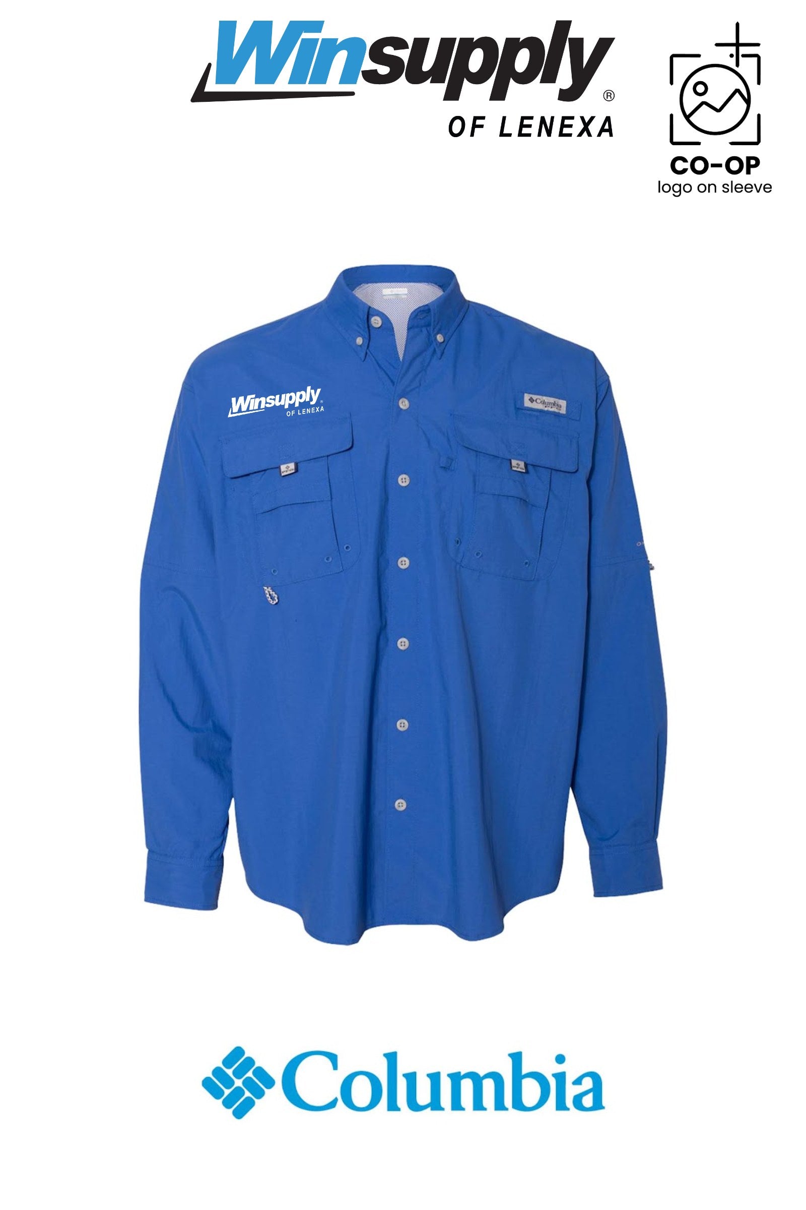 Columbia Mens PFG Bahama™ II Long Sleeve Shirt - Winsupply of Lenexa