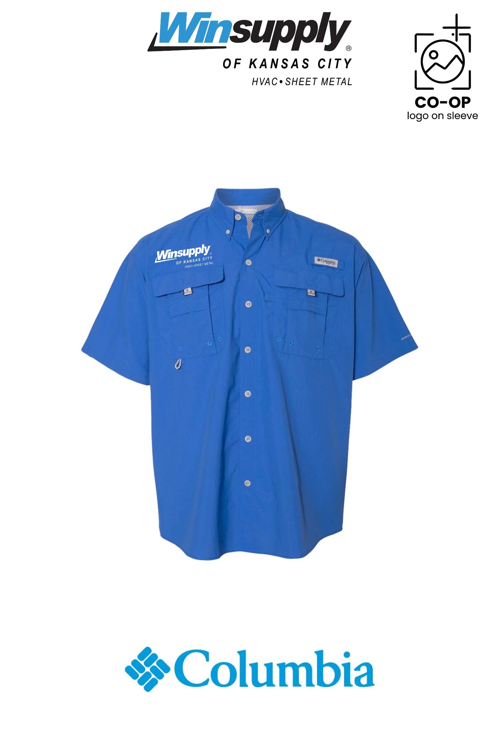 Columbia Mens PFG Bahama™ II Short Sleeve Shirt - Winsupply of Kansas City