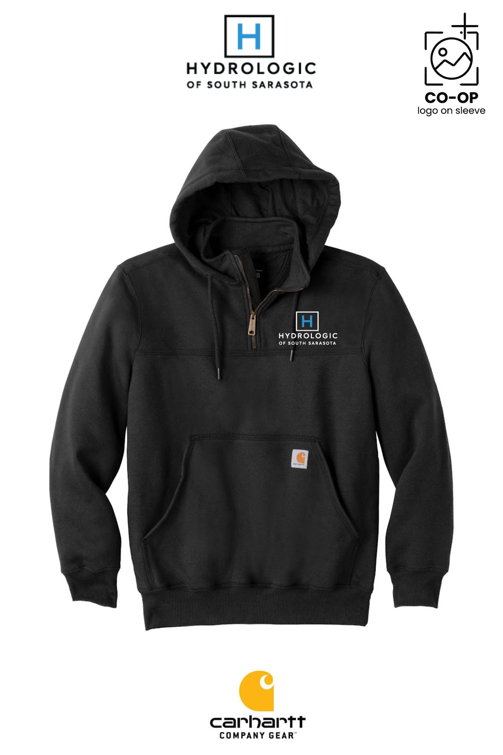 Carhartt® Rain Defender® Paxton Heavyweight Hooded Zip Mock Sweatshirt - Winsupply Sarasota FL Co.