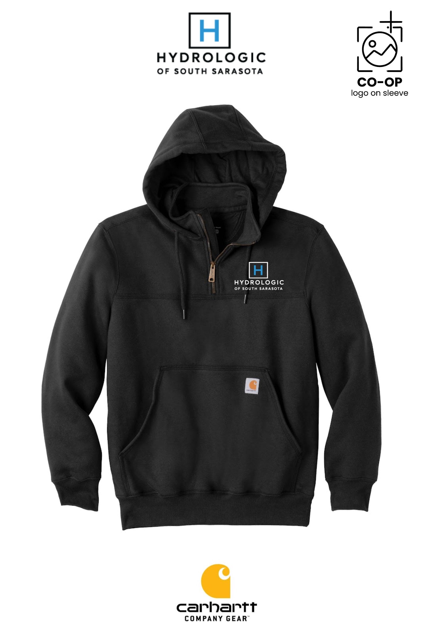 Carhartt® Rain Defender® Paxton Heavyweight Hooded Zip Mock Sweatshirt - Winsupply Sarasota FL Co.
