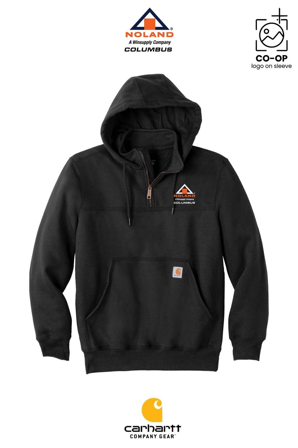 Carhartt® Rain Defender® Paxton Heavyweight Hooded Zip Mock Sweatshirt - Columbus Noland