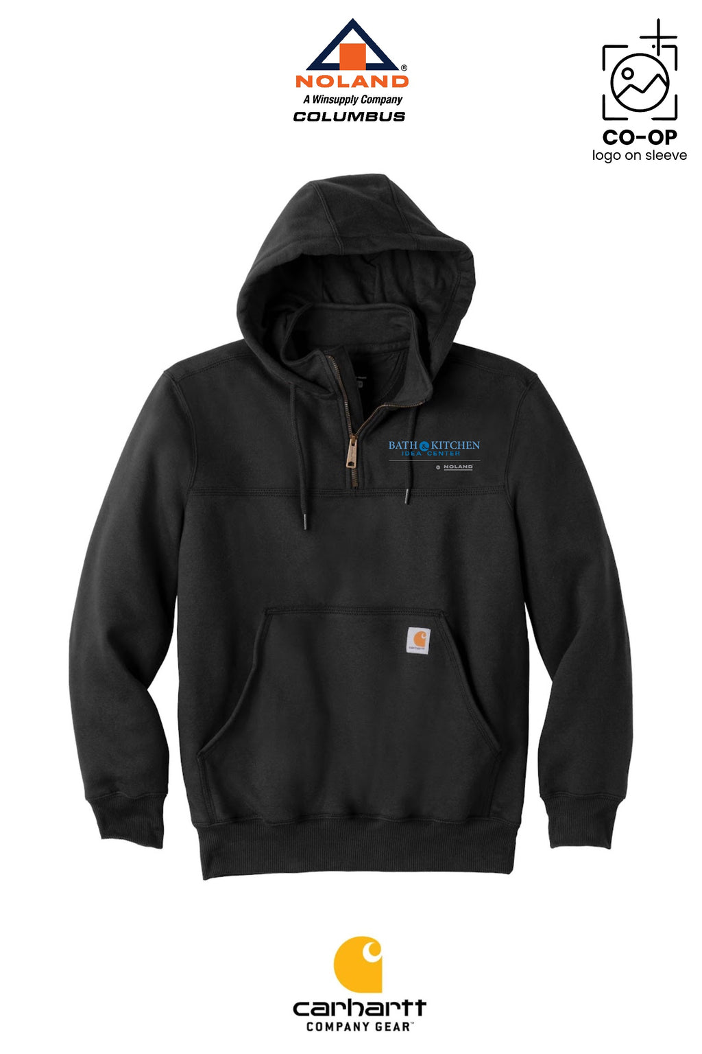 Carhartt® Rain Defender® Paxton Heavyweight Hooded Zip Mock Sweatshirt - Columbus Noland