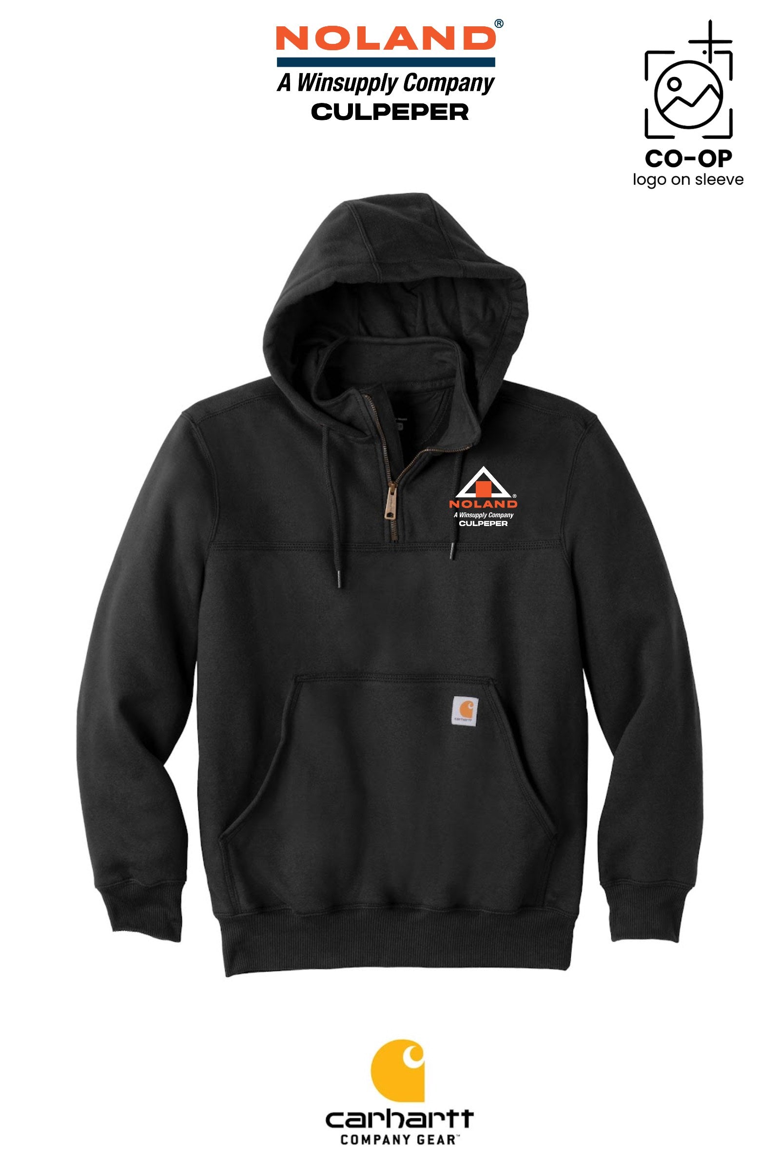 Carhartt® Rain Defender® Paxton Heavyweight Hooded Zip Mock Sweatshirt - Culpeper Noland