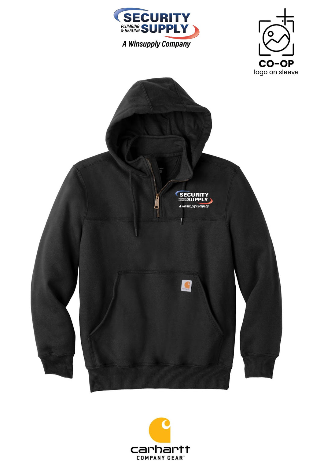 Carhartt® Rain Defender® Paxton Heavyweight Hooded Zip Mock Sweatshirt - SPHS Watertown