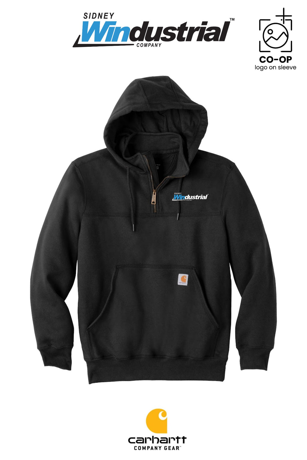 Carhartt® Rain Defender® Paxton Heavyweight Hooded Zip Mock Sweatshirt - Sidney Windustrial