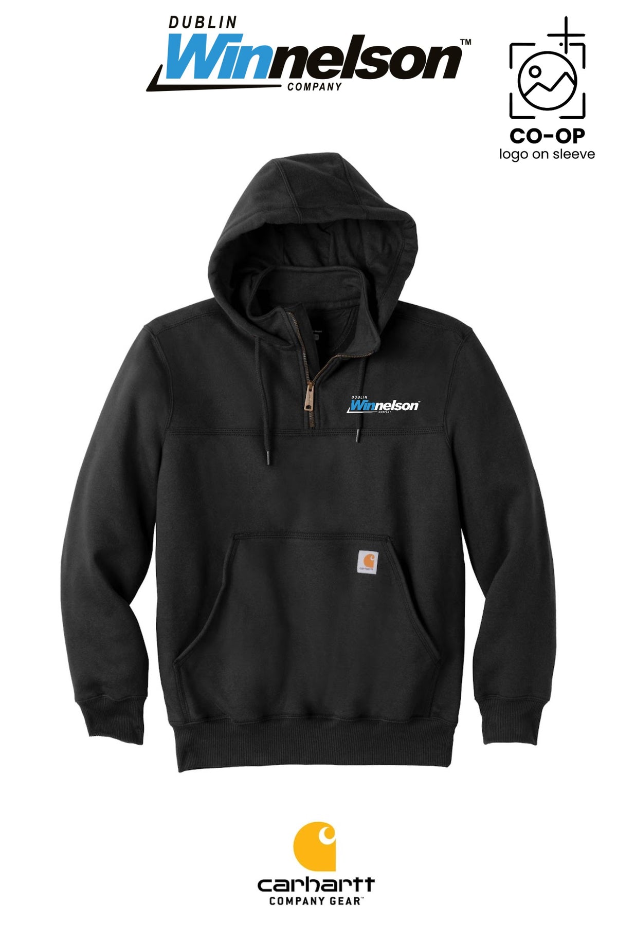 Carhartt® Rain Defender® Paxton Heavyweight Hooded Zip Mock Sweatshirt - Dublin Winnelson