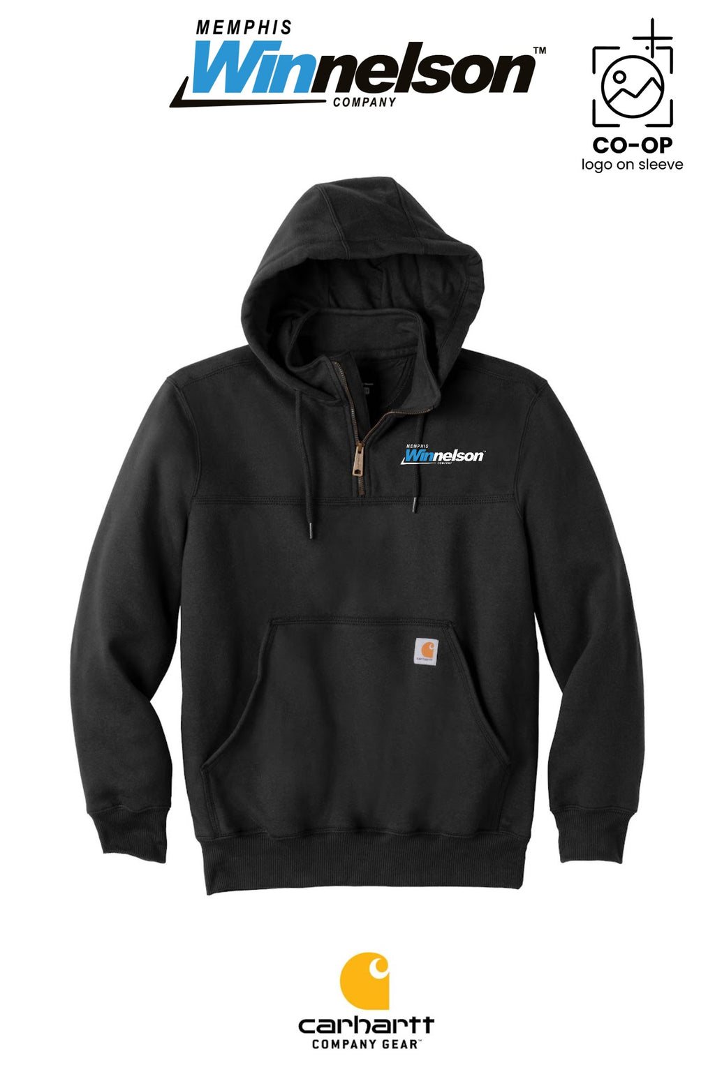 Carhartt® Rain Defender® Paxton Heavyweight Hooded Zip Mock Sweatshirt - Memphis Winnelson